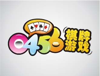 鄭國麟的0456棋牌游戲logo設(shè)計
