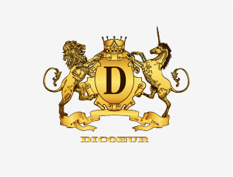 Ze的DICOEUR法國紅酒商標(biāo)logo設(shè)計