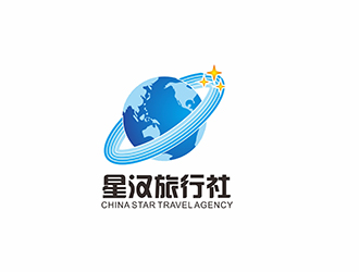 AR科技核心~雪狐設(shè)計(jì)的星漢旅行社logo設(shè)計(jì)