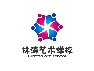 譚家強的林濤藝術(shù)學校logo設計