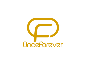 周金進的英文:onceforever  +中文:萬姿艾唯logo設計