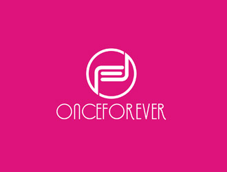 郭慶忠的英文:onceforever  +中文:萬姿艾唯logo設計