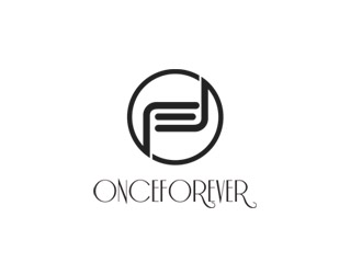 郭慶忠的英文:onceforever  +中文:萬姿艾唯logo設計