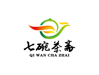 周金進(jìn)的七碗茶齋茶館logo設(shè)計
