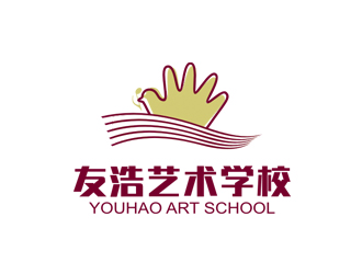 姚烏云的友浩藝術(shù)學校logo設計
