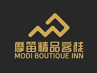 潘樂的摩笛精品客棧標志logo設(shè)計