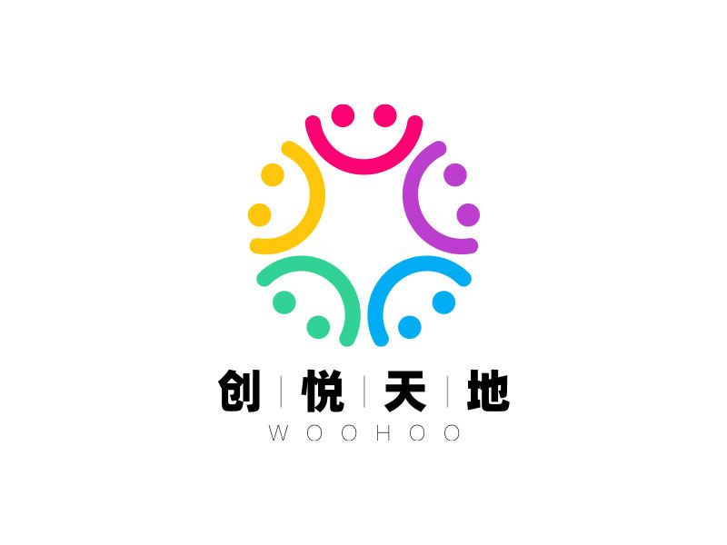 彭子洋的中文名：創(chuàng)悅天地    ；  英文名：WOOHOOlogo設(shè)計(jì)