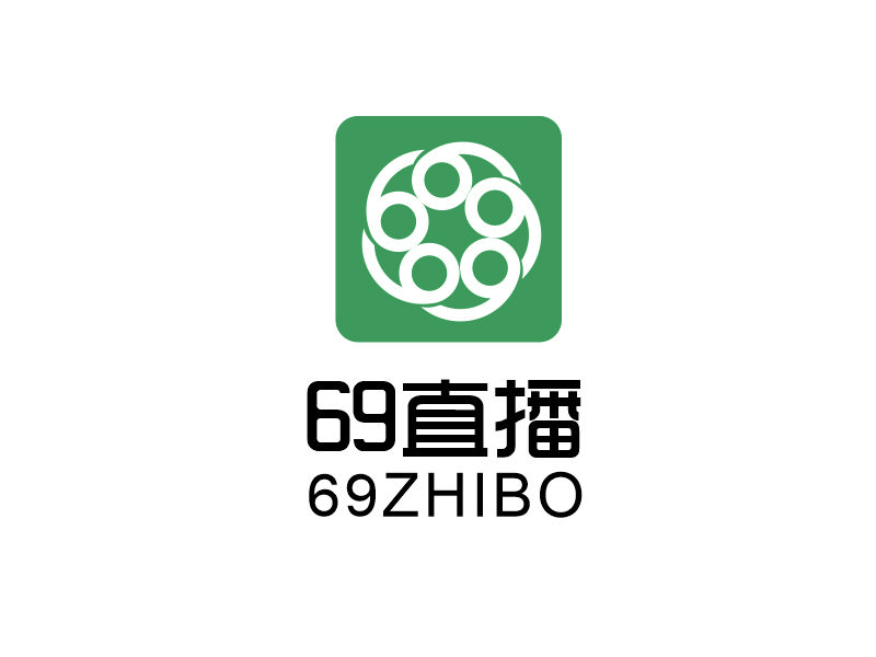 向紅的69直播logo設計