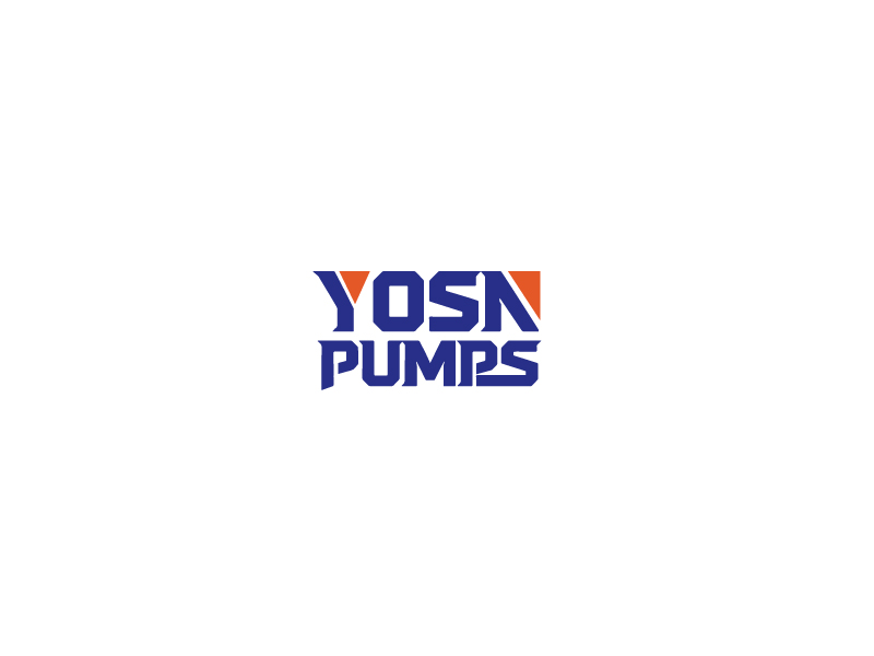秦光華的用YOSN PUMPS字母，涌順泵業(yè)結(jié)合設(shè)計(jì)。也可以不用中文logo設(shè)計(jì)